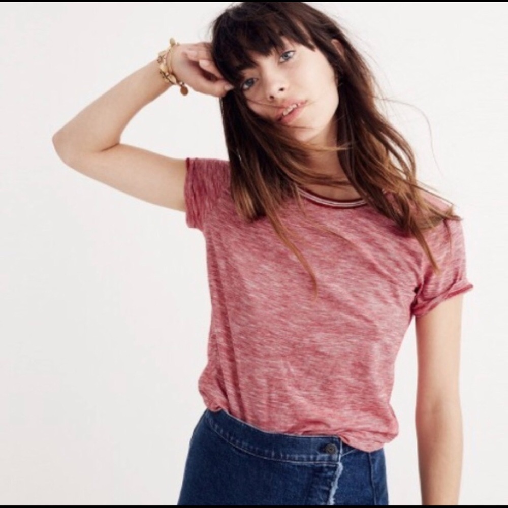 Madewell whisper cotton ringer tee